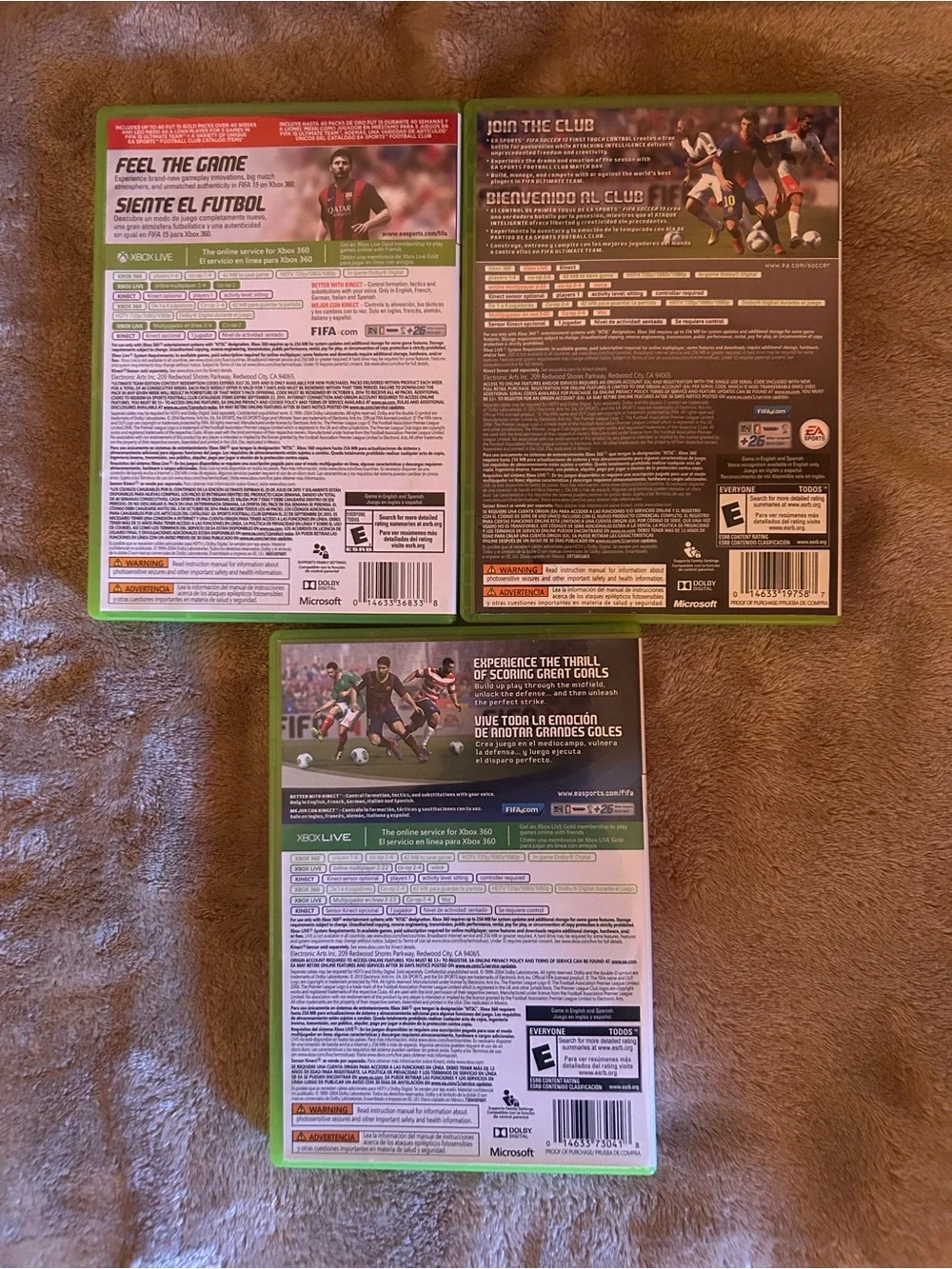 3 FIFA Xbox 360 Video Games